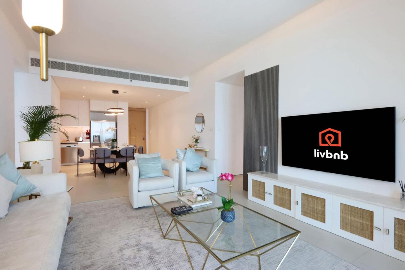 Livbnb Beachfront 2br In Address Jbr Sea & Ain Views Dubai