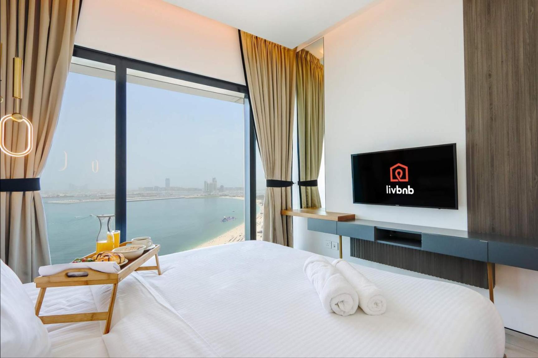 Livbnb Beachfront 2br In Address Jbr Sea & Ain Views *